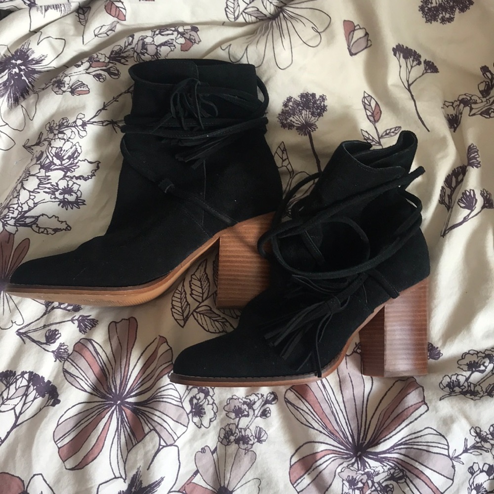 Heeled over the ankle booties